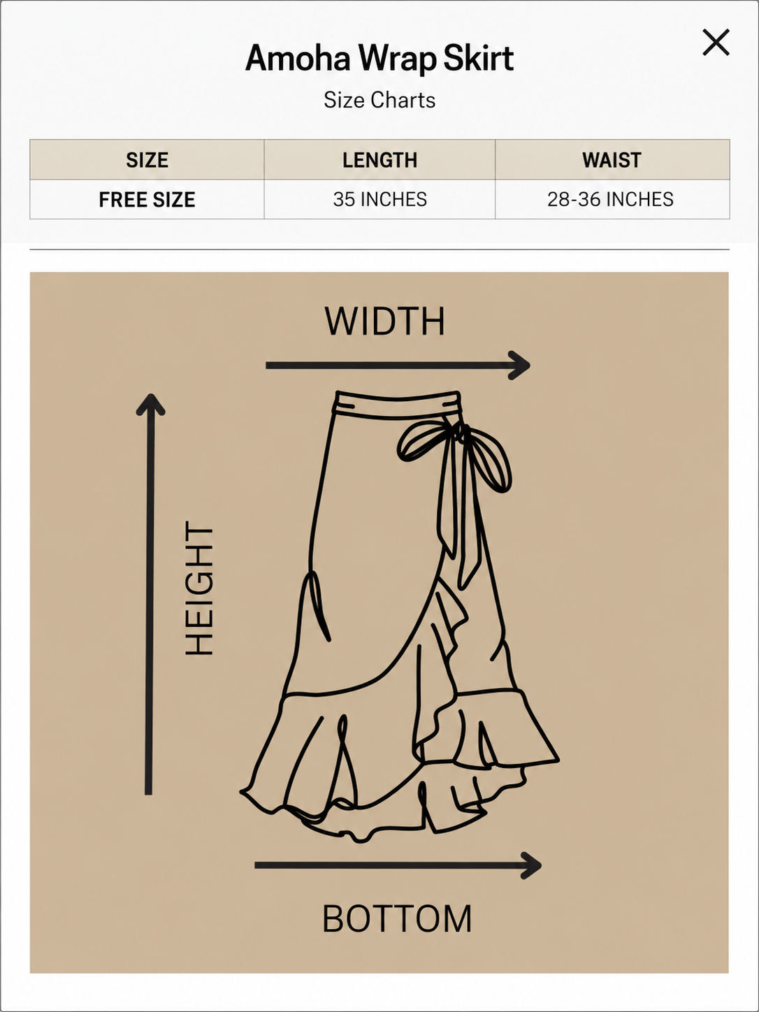 Amoha Wrap Skirt